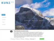 Tablet Screenshot of kunz-pr.com